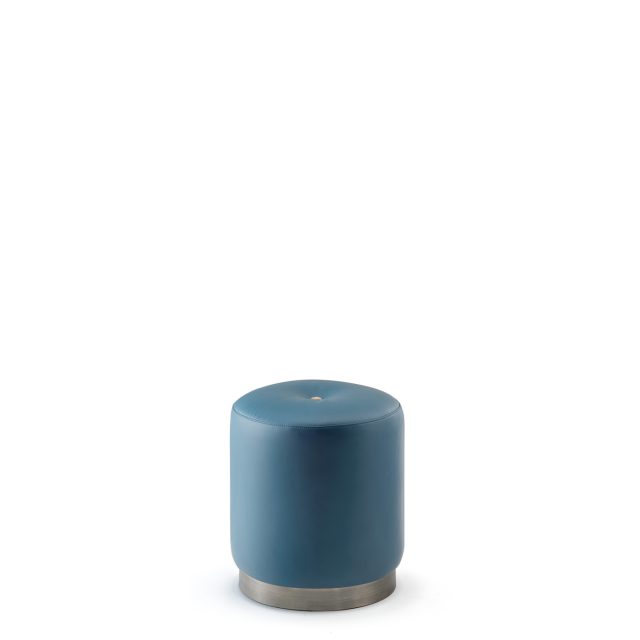 Divani e sedute - Olivia pouf con bottone in corno 6052S - Arcahorn