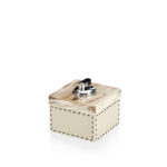 Ufficio e fumo - Leandro accendino in corno e pelle martellata Ice-cream mod. 4446 - Arcahorn